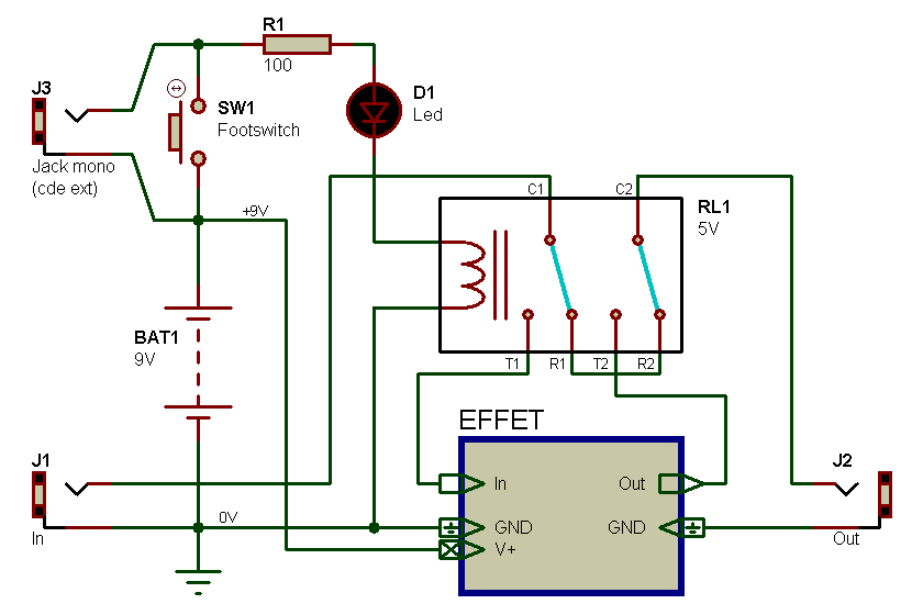 Schema electrique relais