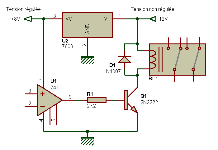 Schema electrique relais