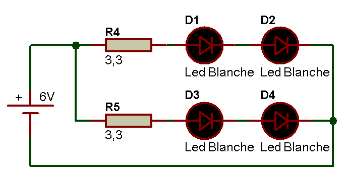 Lampe à Led DC 5V 420 lumens 3,5 W pour alimentation via port USB