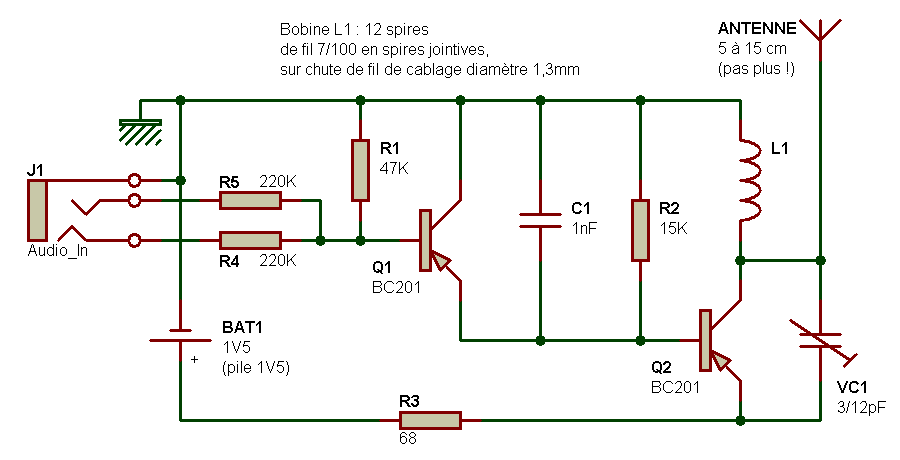 Montage Émetteur FM - CHAP I. LES COMPOSANTS ÉLECTRONIQUES :D I.1