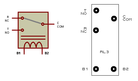 Relais de commutation pour montage électroniques et électriques