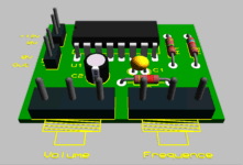 VCO 001 - PCB 3D