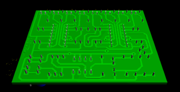 Vumetre 005 - PCB - 3D b