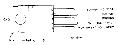 TDA2003 - Brochage