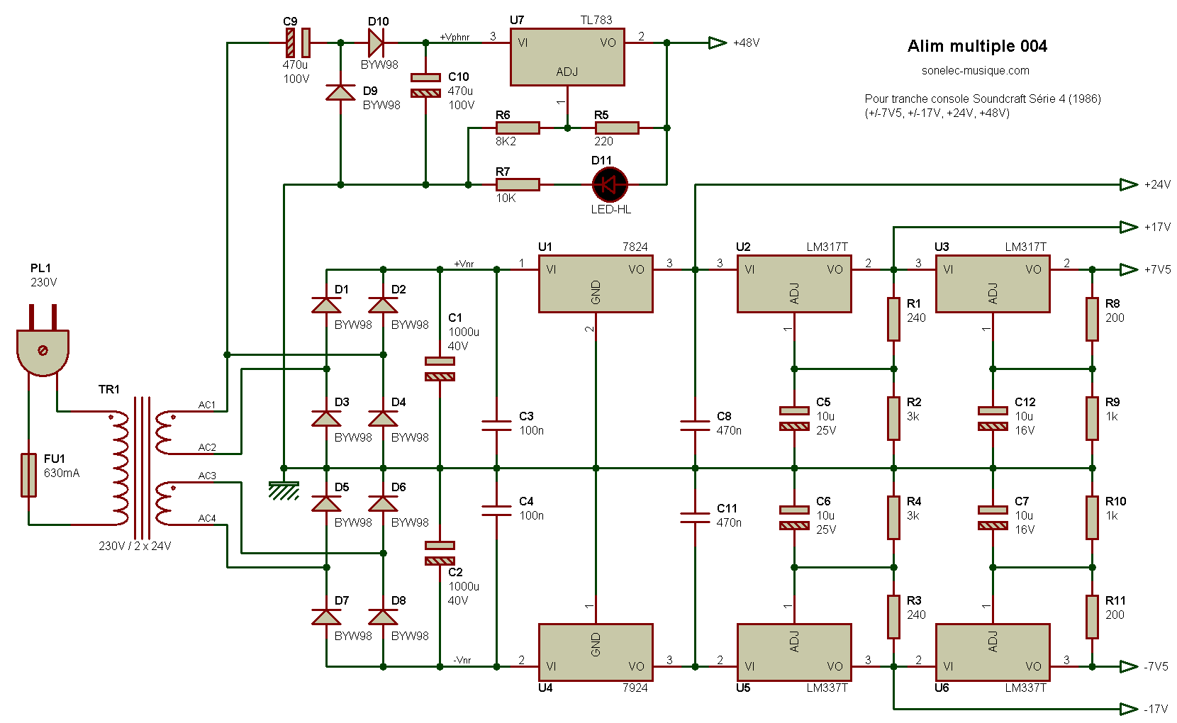 Alimentation régulée 9 V - Zonetronik