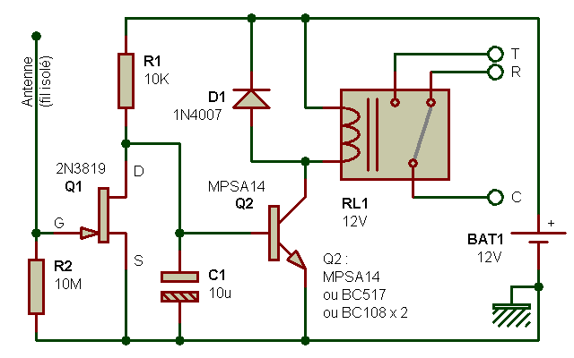 detecteur electricite statique des