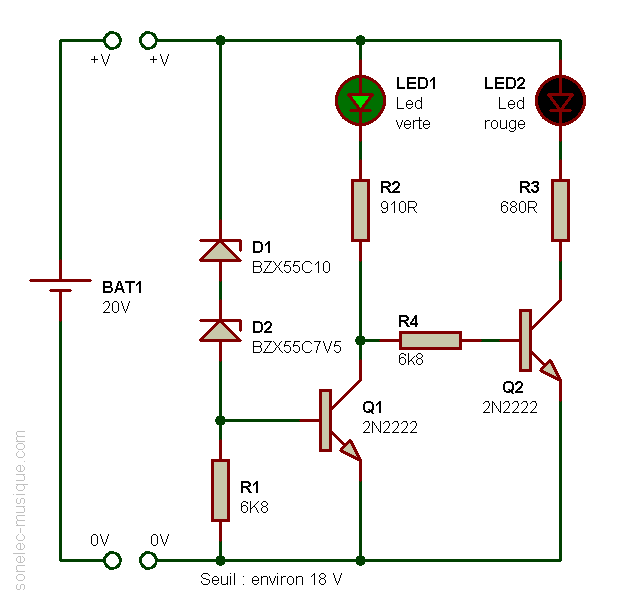 Electronique - Realisations - Indicateur niveau batterie 001