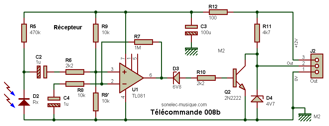 Electronique - Realisations - Recepteur TC IR RC5 001