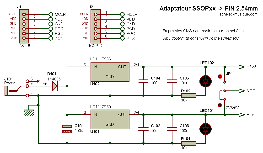 Electronique - Realisations - Adapt SSOP DIL 001