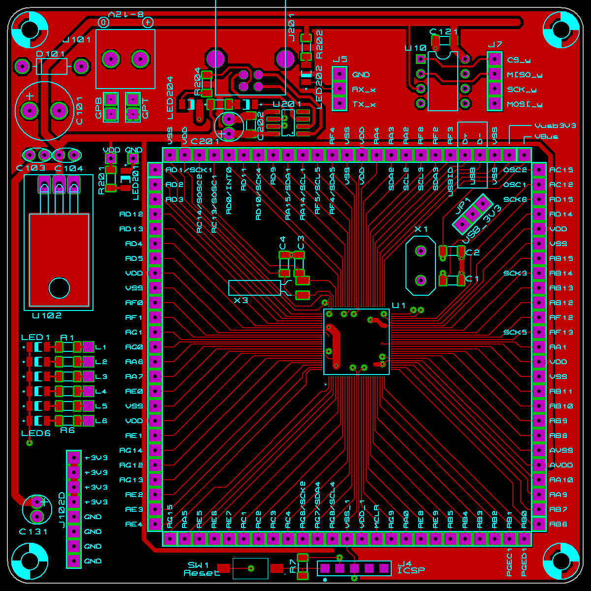 adaptateur_qfp40-100_quad-4x25_001_pcb_top